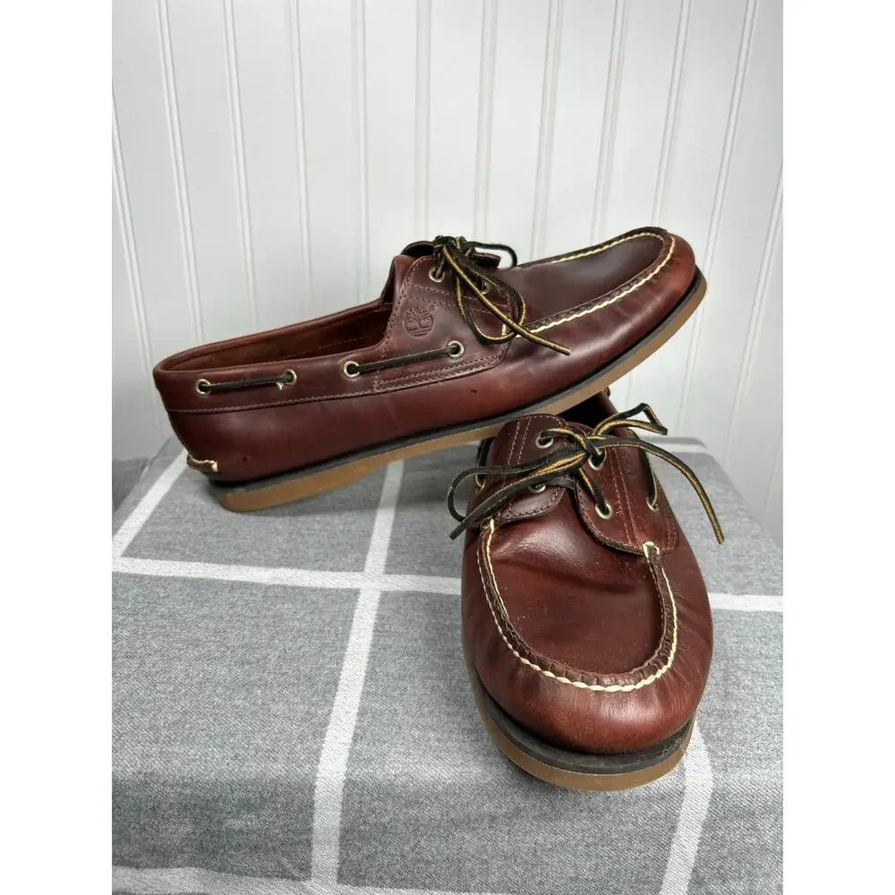 Timberland Mens Brown genuine Leather made in Brazil Shoes, Size: 15 M  #25077